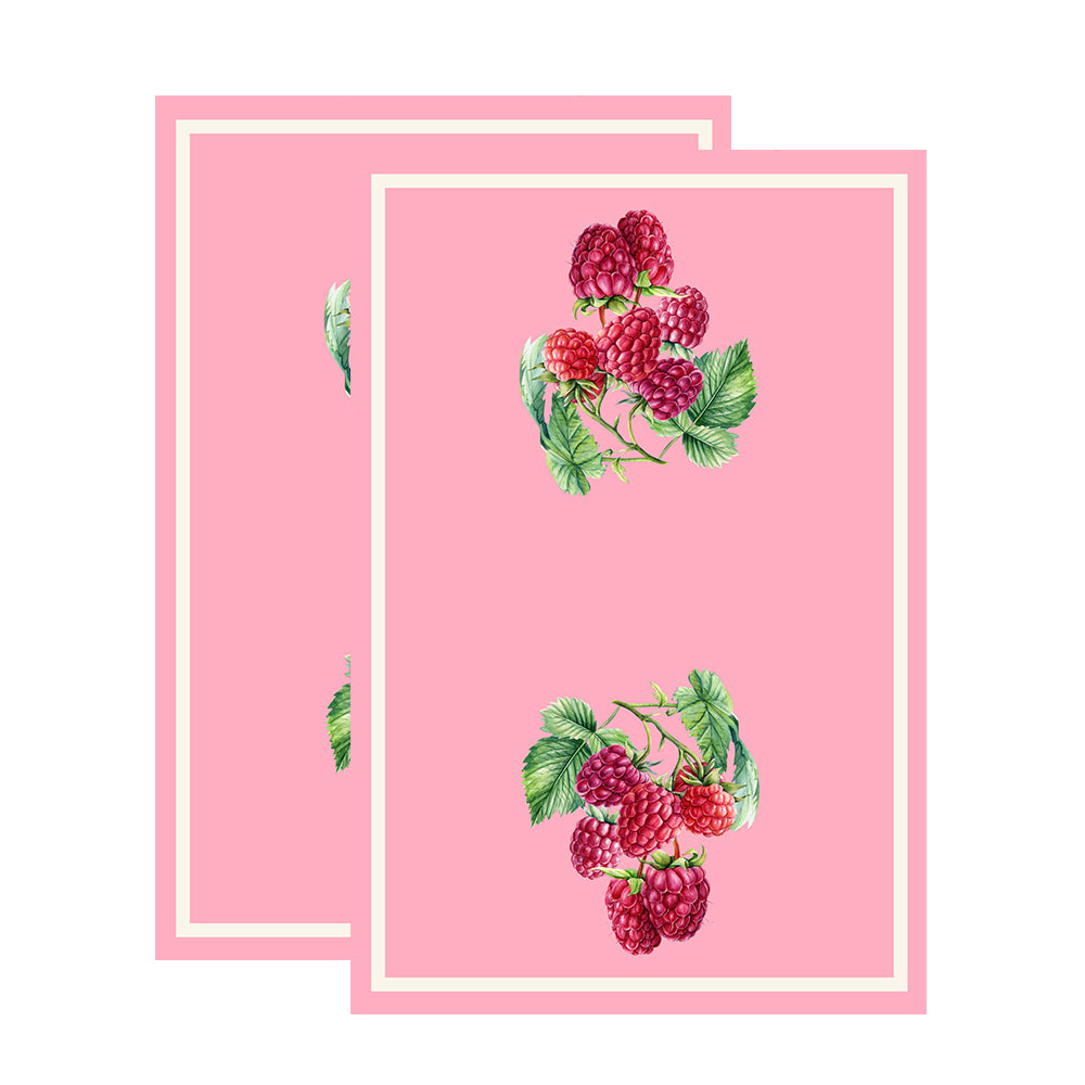 Raspberry Floursack Kitchen Towel S/2