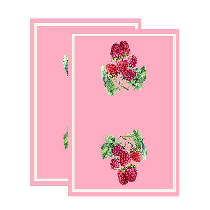 Raspberry Floursack Kitchen Towel S/2