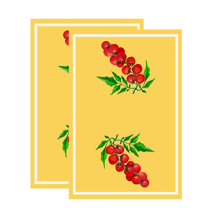 Cherry Tomato Floursack Kitchen Towel S/2