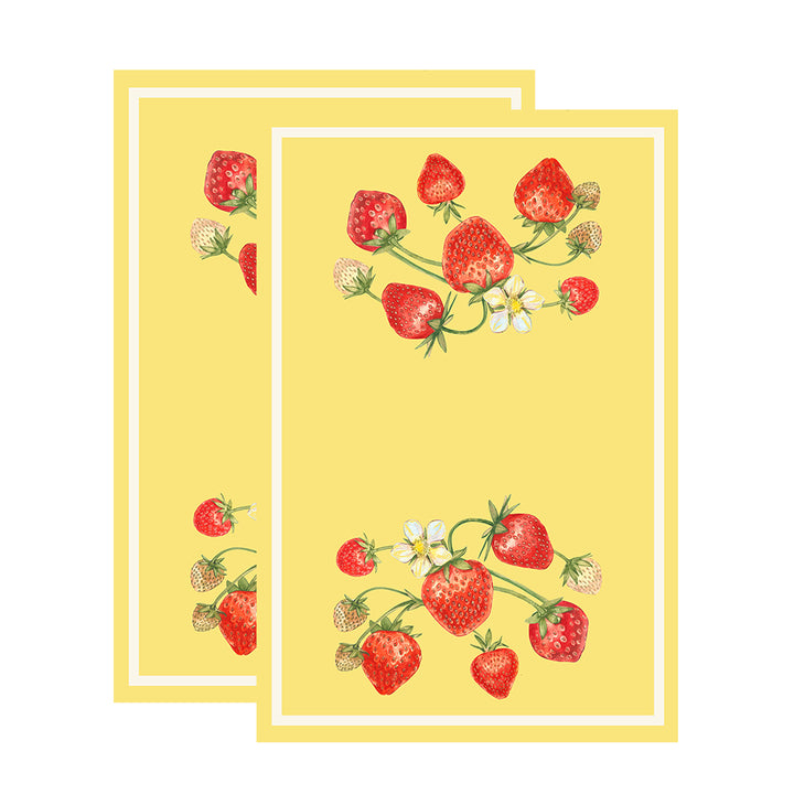 Strawberry Field Floursack Kitchen Towel S/2