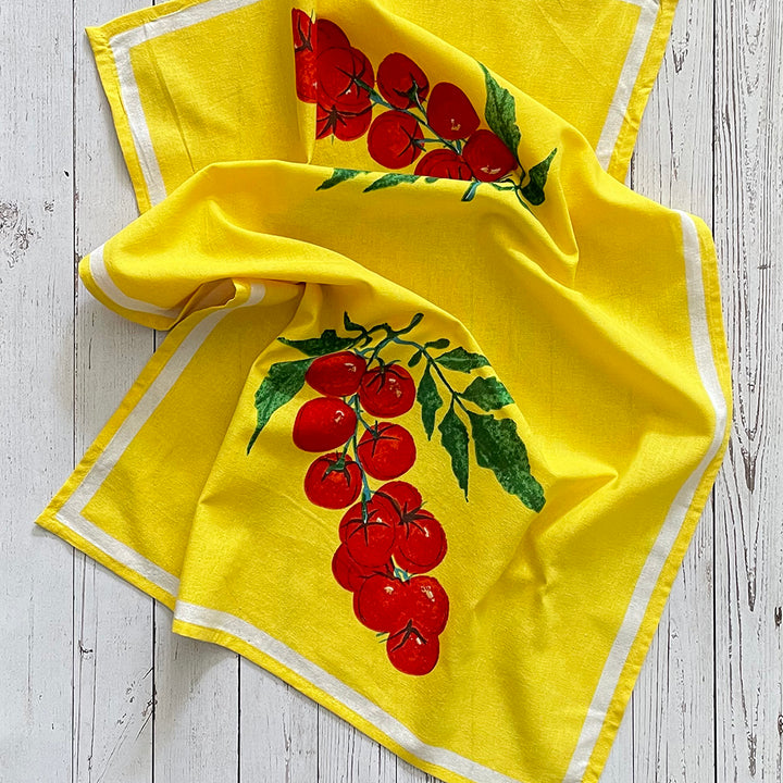 Cherry Tomato Floursack Kitchen Towel S/2