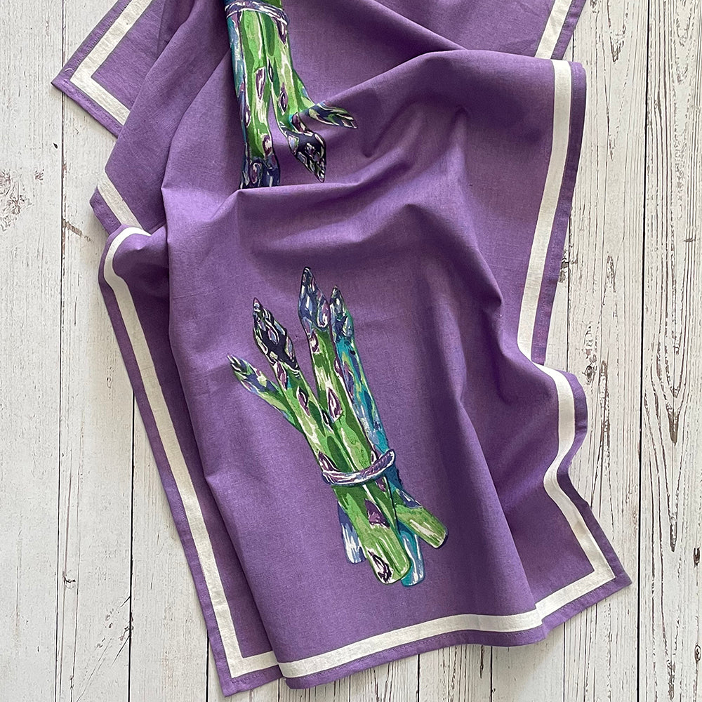 Asparagus Floursack Kitchen Towel S/2