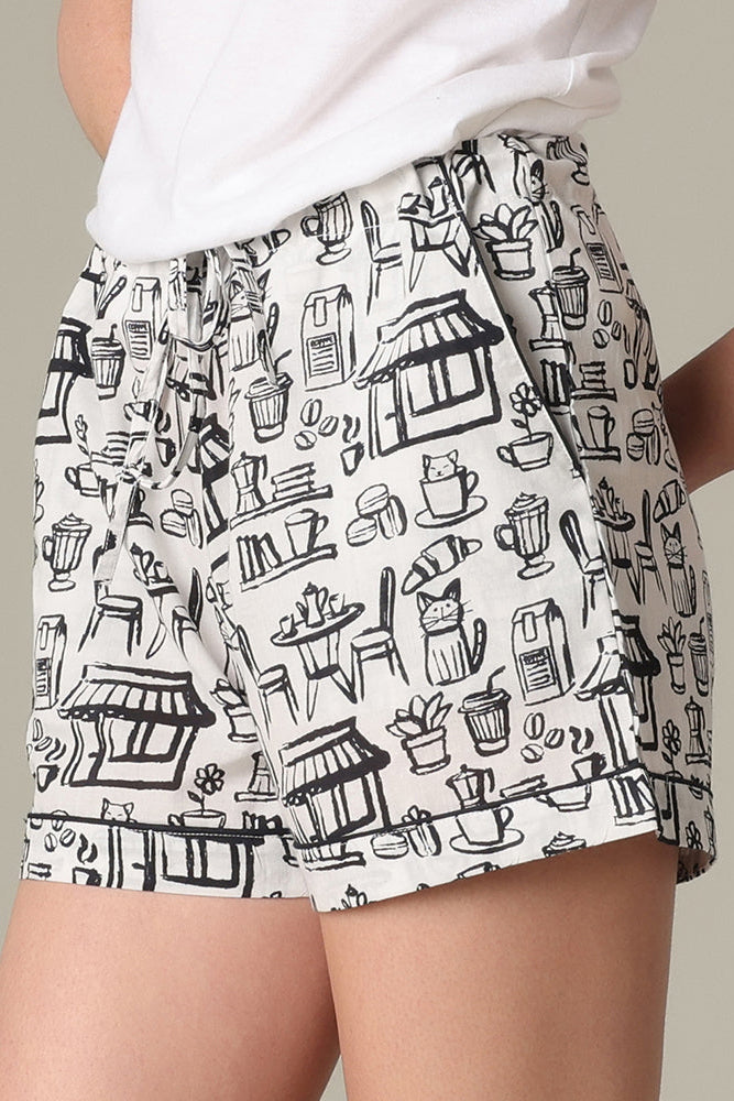 Cat Cafe Shorts