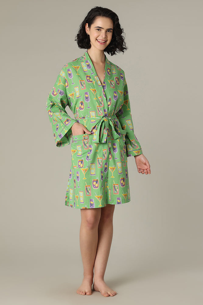 Cocktail hour Short Robe