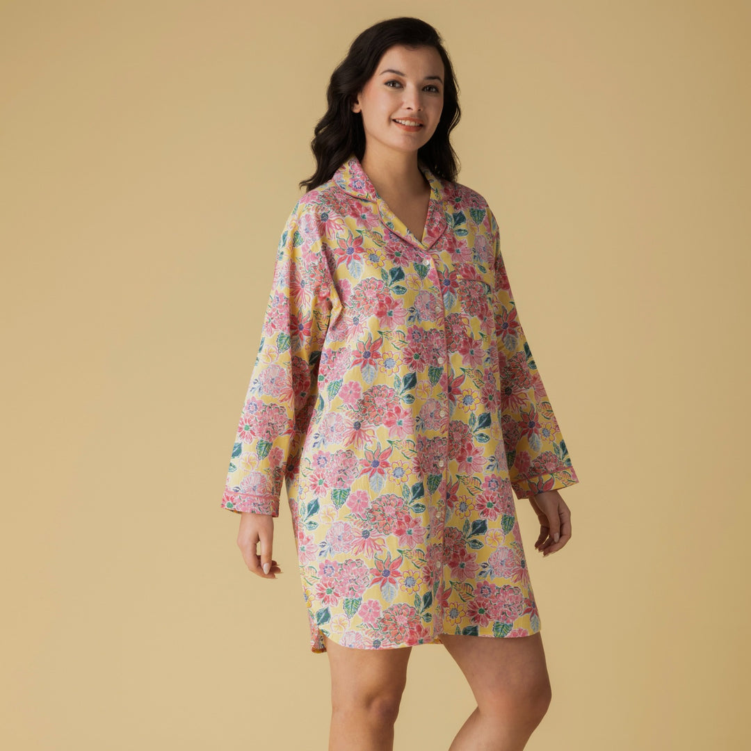 Zoe Yellow Nightshirt