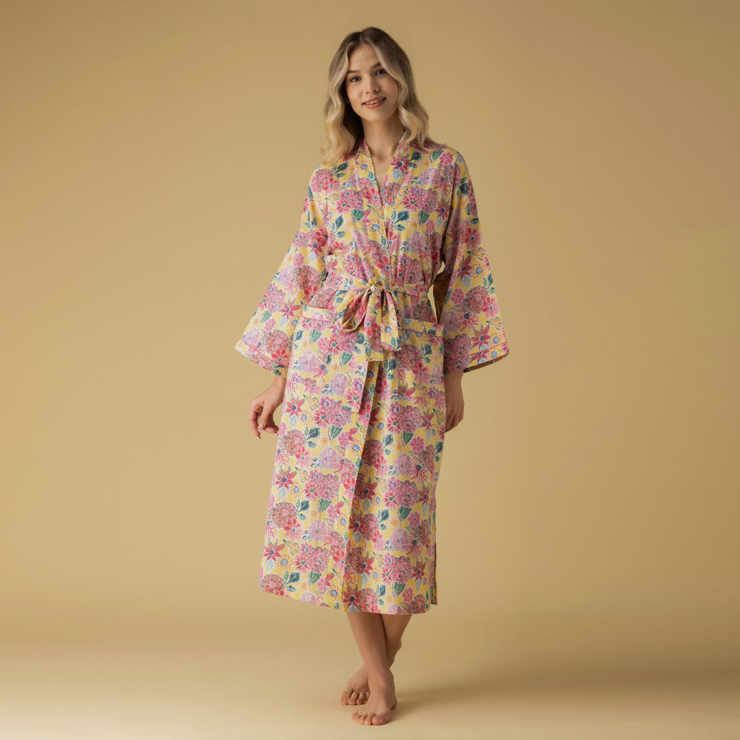 Zoe Yellow Robe