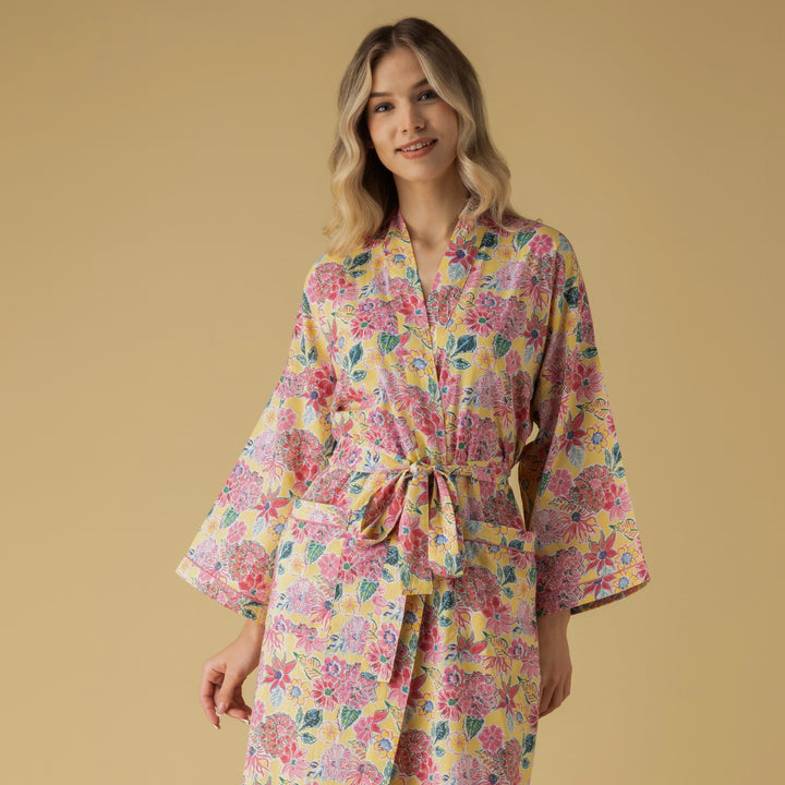 Zoe Yellow Robe