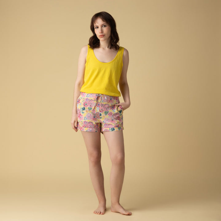 Zoe Yellow Shorts