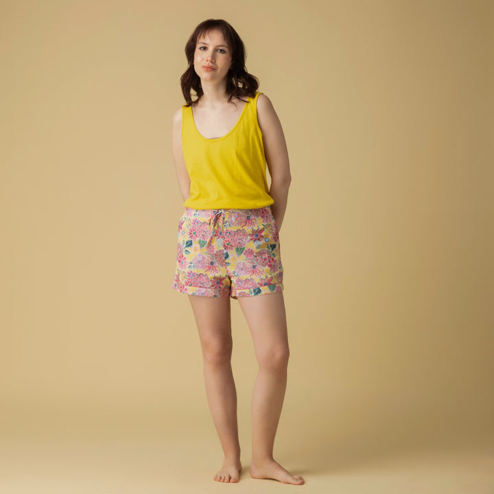 Zoe Yellow Shorts
