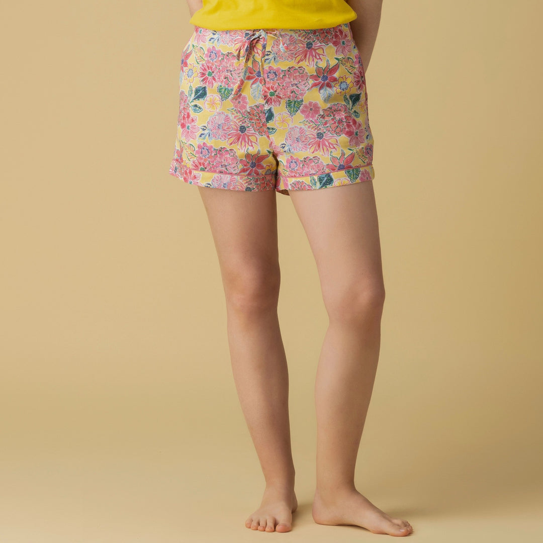 Zoe Yellow Shorts