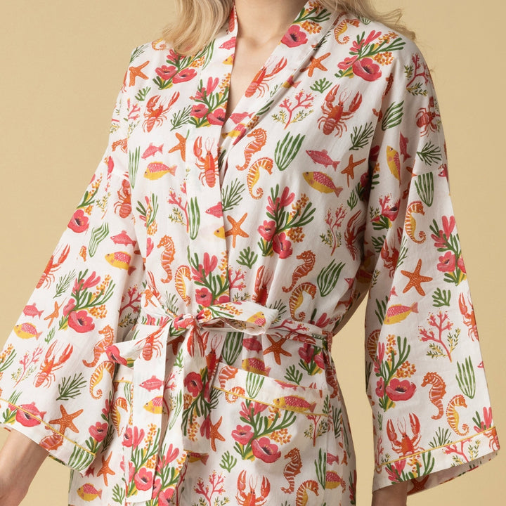 Coral Reef  Short Robe