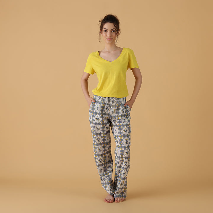 Anne  Pant in a bag