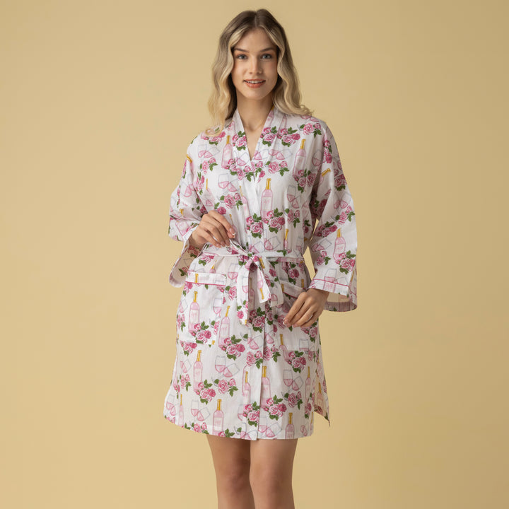 Rose Short Robe