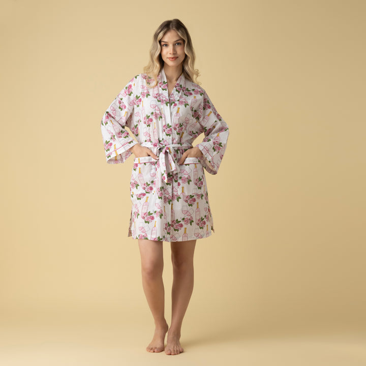 Rose Short Robe