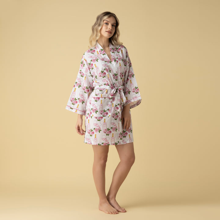 Rose Short Robe