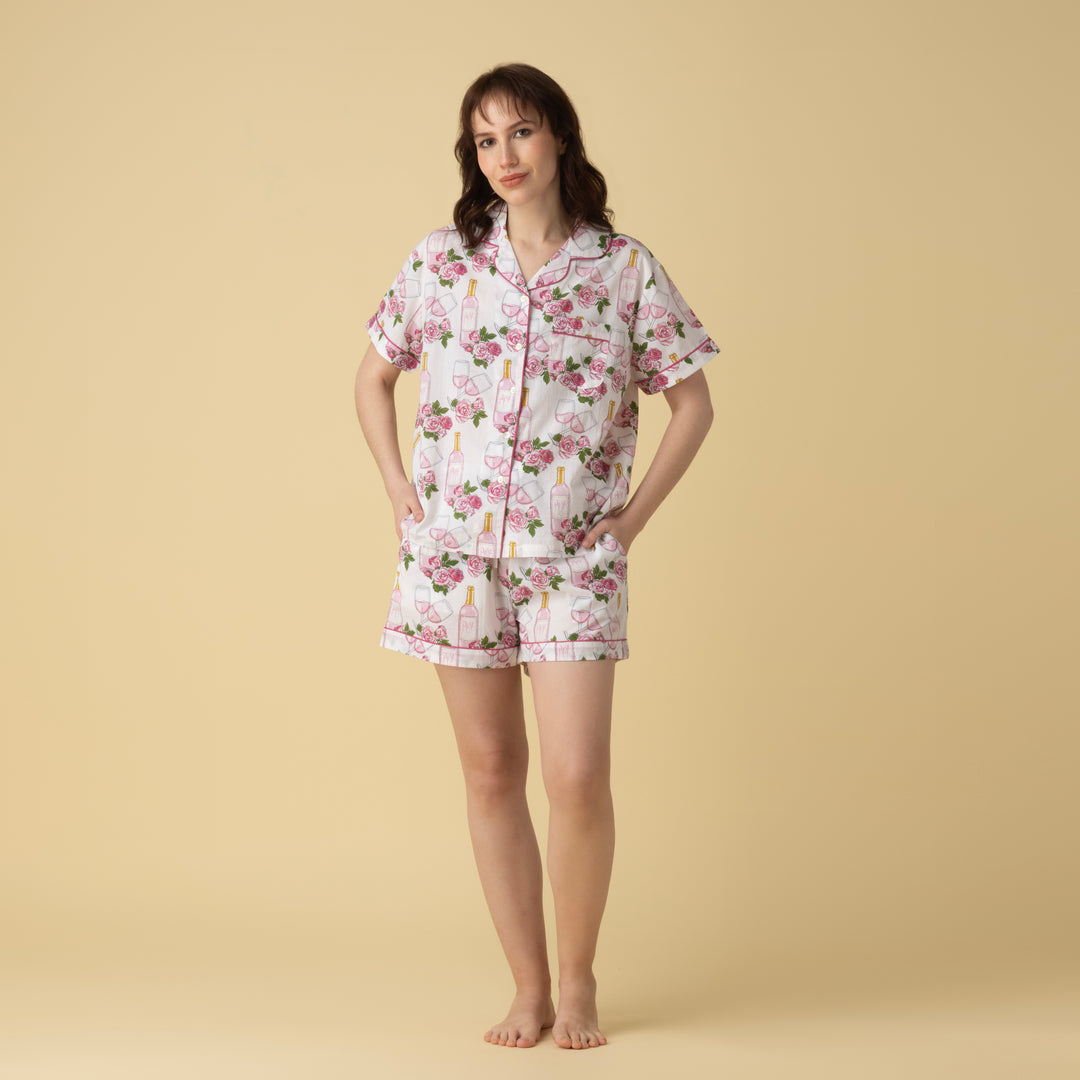 Rose Shorts PJ Set