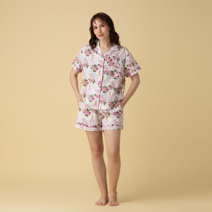Rose Shorts PJ Set