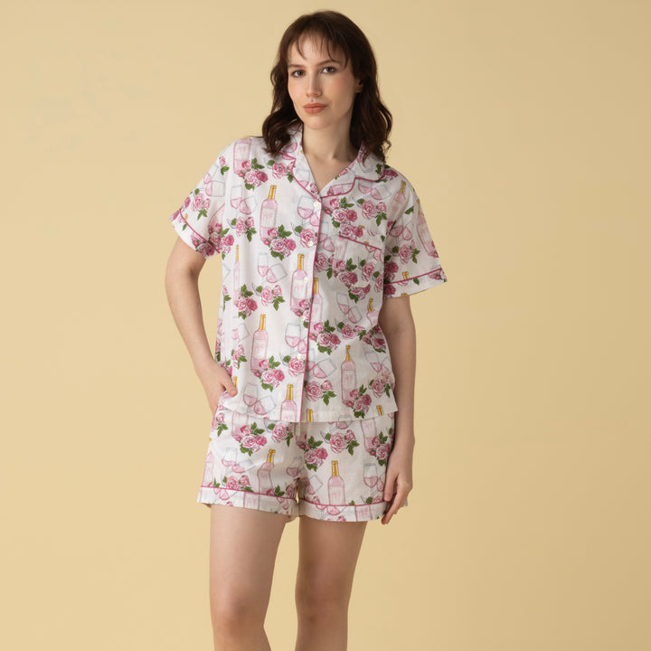 Rose Shorts PJ Set