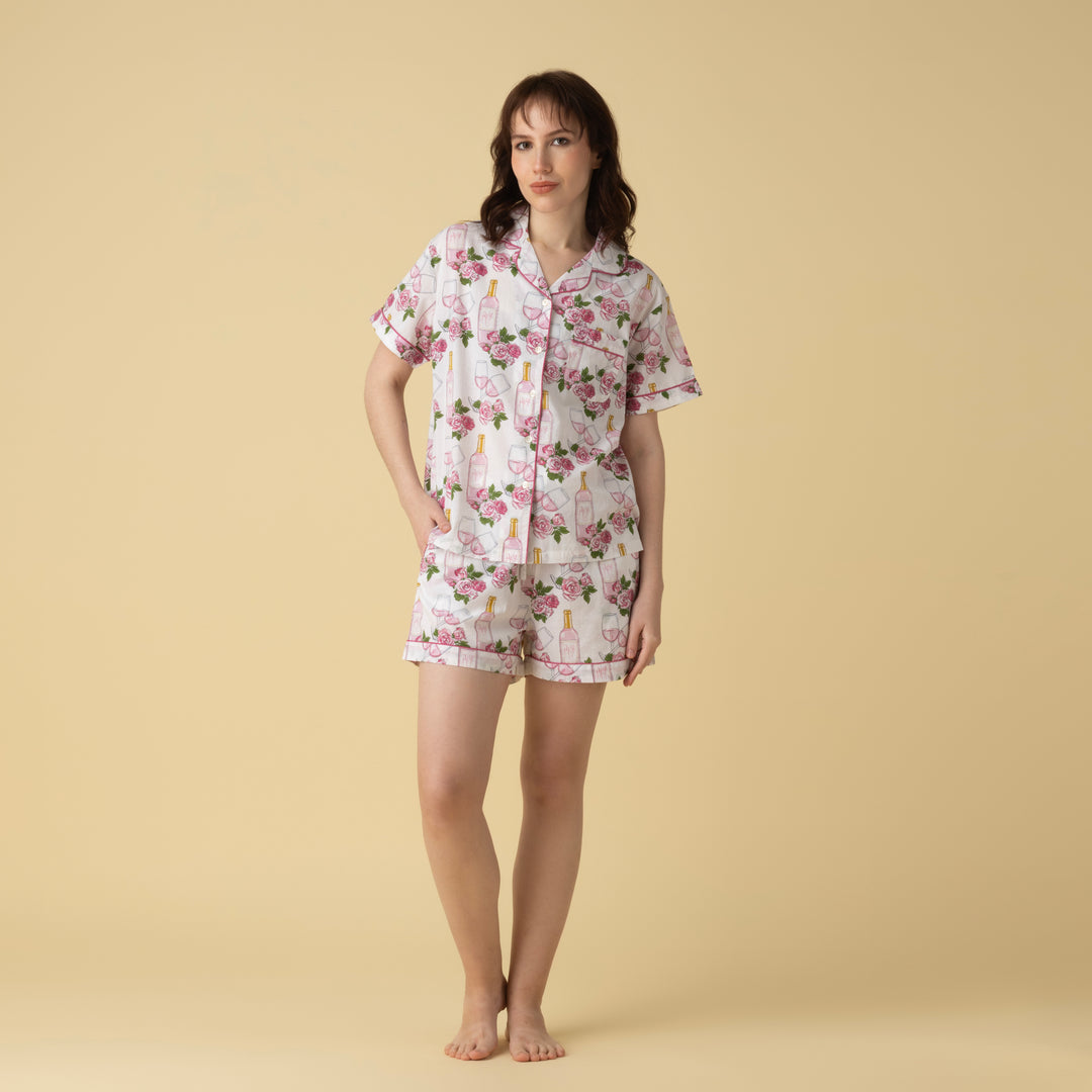 Rose Shorts PJ Set