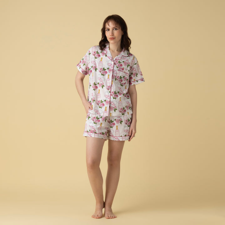 Rose Shorts PJ Set