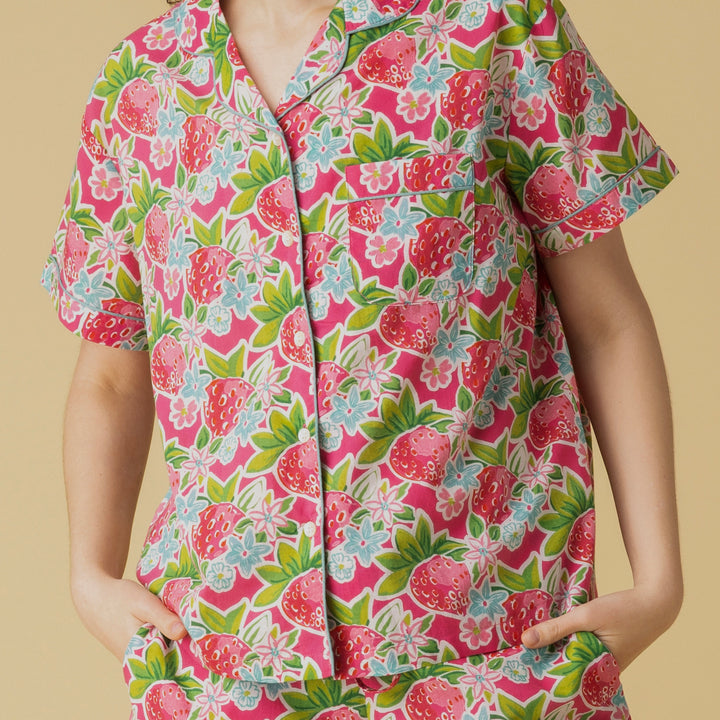 Very Strawberry Shorts PJ Set
