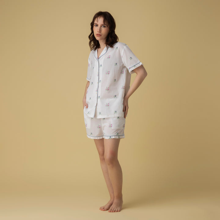 Rina Short PJ Frill Set