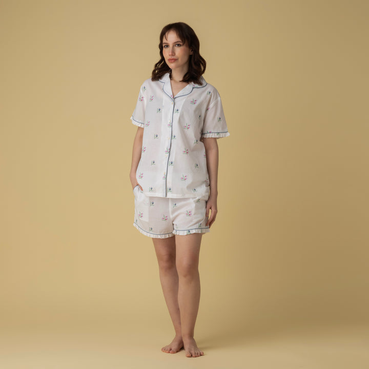 Rina Short PJ Frill Set
