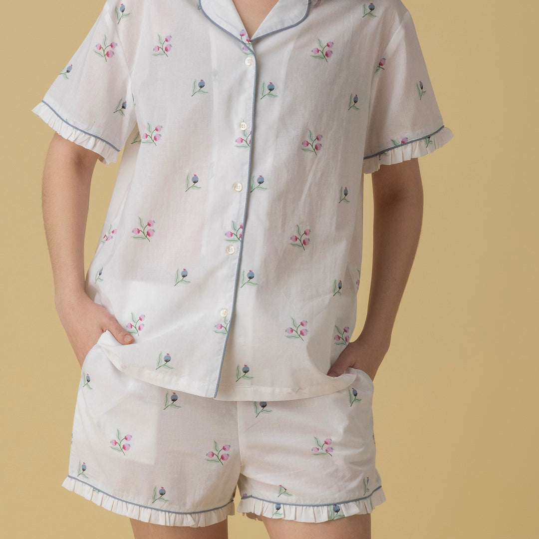 Rina Short PJ Frill Set