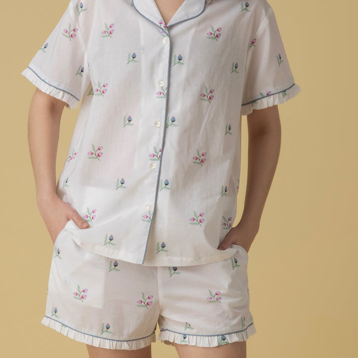Rina Short PJ Frill Set