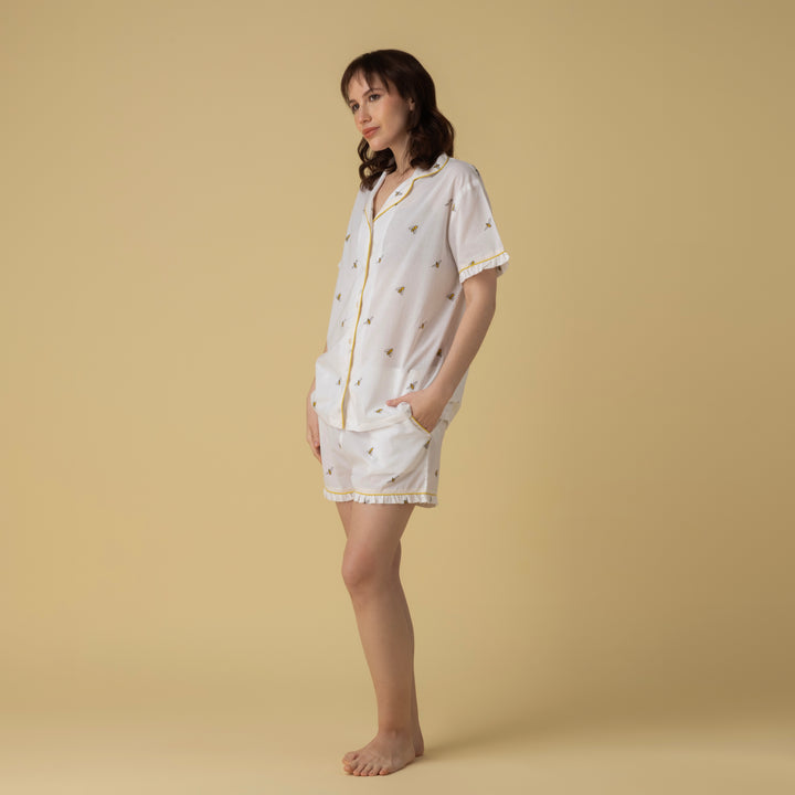Bees Short PJ Frill Set